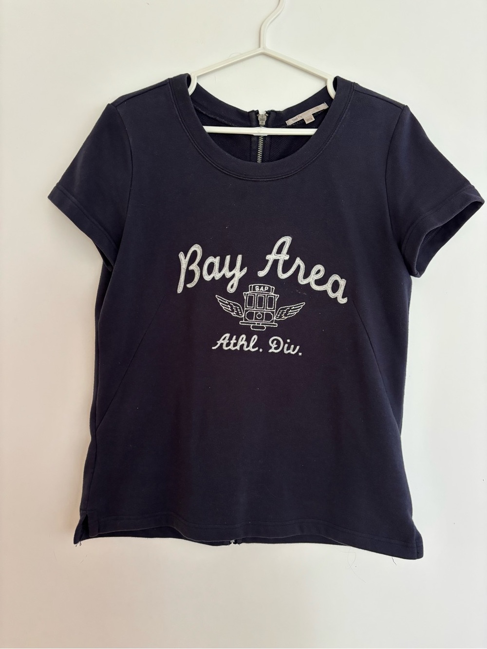 GAP Navy 'Bay Area' Short Sleeve Sweatshirt Tee